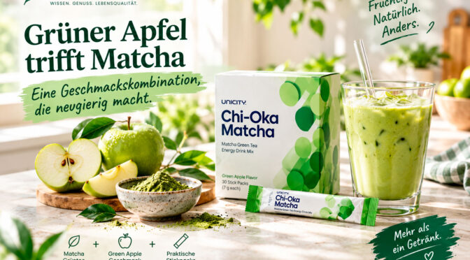Grüner Apfel trifft Matcha: Eine Geschmackskombination, die neugierig macht